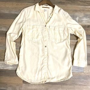 &Denim Button Down shirt Sz 38